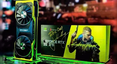 NVIDIA sorteia RTX 2080 Ti Cyberpunk 2077 assinada por Jensen Huang: saiba como concorrer à edição rara de colecionador da GeForce Season 2025