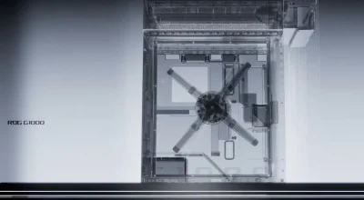 ASUS divulga teaser do gabinete ROG G1000 com painel 'holográfico' e promete revelação completa na CES 2026