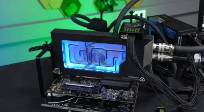 RTX 5080 fica até 20°C mais fria com water block Deltamate da Thermal Grizzly testado por Der8auer