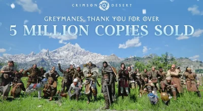 Crimson Desert atinge 5 milhões de cópias em menos de um mês — Pearl Abyss detalha roadmap, correções para Intel Arc e novidades de conteúdo