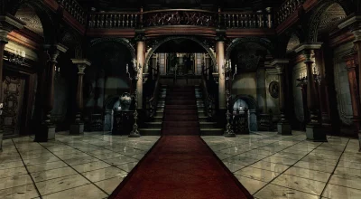 Fã recria Mansão Spencer de Resident Evil (REmake 2002) no The Sims 4 com detalhes impressionantes — imagens mostram hall, escadaria e corredores fiéis ao original