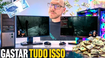 O que ganho gastando mais no PC Gamer? Comparativo prático de R$ 2.000 a R$ 10.000 que mostra desempenho, qualidade e longevidade