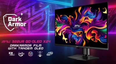 MSI lança monitores QD-OLED 32″ 4K 240Hz com painel Tandem OLED 5 camadas, elimina tom roxo e melhora pretos em 40%