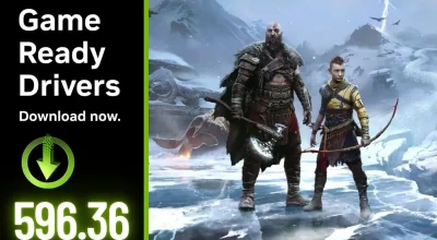 NVIDIA libera driver GeForce 596.36 WHQL com Game Ready para Conan Exiles Enhanced e corrige bugs em God of War Ragnarok e Assassin’s Creed Shadows
