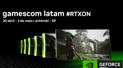 NVIDIA na Gamescom Latam 2026: onde testar PRAGMATA com path tracing, Phantom Blade Zero com DLSS 4 e Resident Evil Requiem — estande, circuitos e parceiros