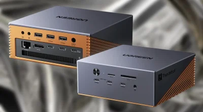 UGREEN Maxidok 17-em-1: dock Thunderbolt 5 gigantesco com suporte a três monitores 4K 144Hz, slot NVMe e oferta na Amazon