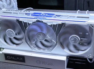 Design conceito da Galax GeForce RTX 6090 HOF na Computex mostra conector oculto, quatro ventoinhas e cristais Swarovski