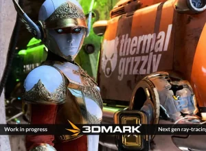 3DMark ganha novo benchmark de path tracing com Frame Generation e upscaling por IA — teaser da Thermal Grizzly na Computex revela cena em 4K
