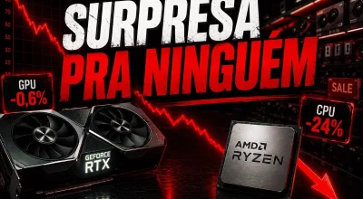 Mercado de PCs desacelera: vendas de GPUs e CPUs caem com alta de 30% na memória e RTX SUPER pode ficar só em 2027–2028