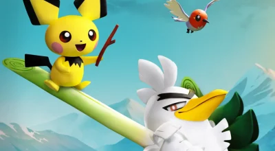 Pokémon Tales: Aardman revela nova arte e detalhes do seriado stop-motion com Sirfetch’d e Pichu — aventura na região Galar prevista para 2027