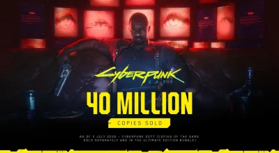 Cyberpunk 2077 chega a 40 milhões de cópias vendidas