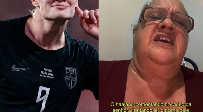 Haaland comenta e ri de brasileira tentando ler o nome dele em vídeo | G1
