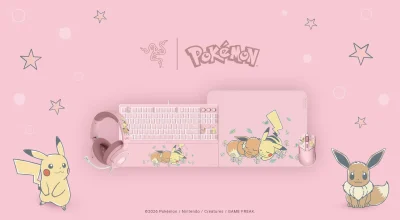 Razer anuncia nova coleção temática com Pikachu e Eevee