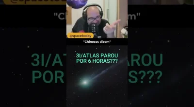 3I/ATLAS parou por 6 horas? Entenda o que a comunidade e Sérgio Sacani relatam sobre o visitante interestelar